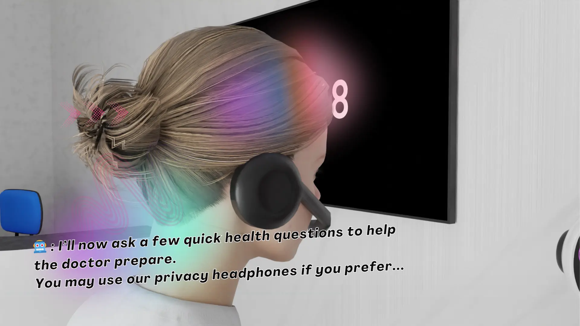 Multi-Language Support with Privacy Mode - Pulse tech AI Receptionist Robot